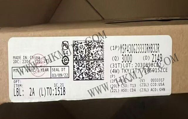 明佳達(dá)電子——【出售】MSP430G2333IRHB32R (TI) 16MHz，16位混合信號微控制器
