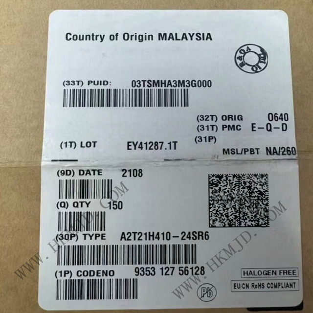 供應A2T21H410-24SR6 RF MOSFET晶體管，原裝正品，現(xiàn)貨供應