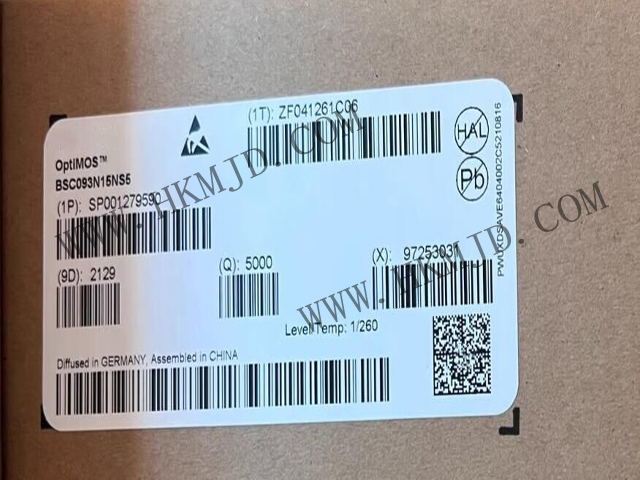 英飛凌BSC093N15NS5 OptiMOS?5 150V功率MOSFET，超低導(dǎo)通電阻9.3mΩ